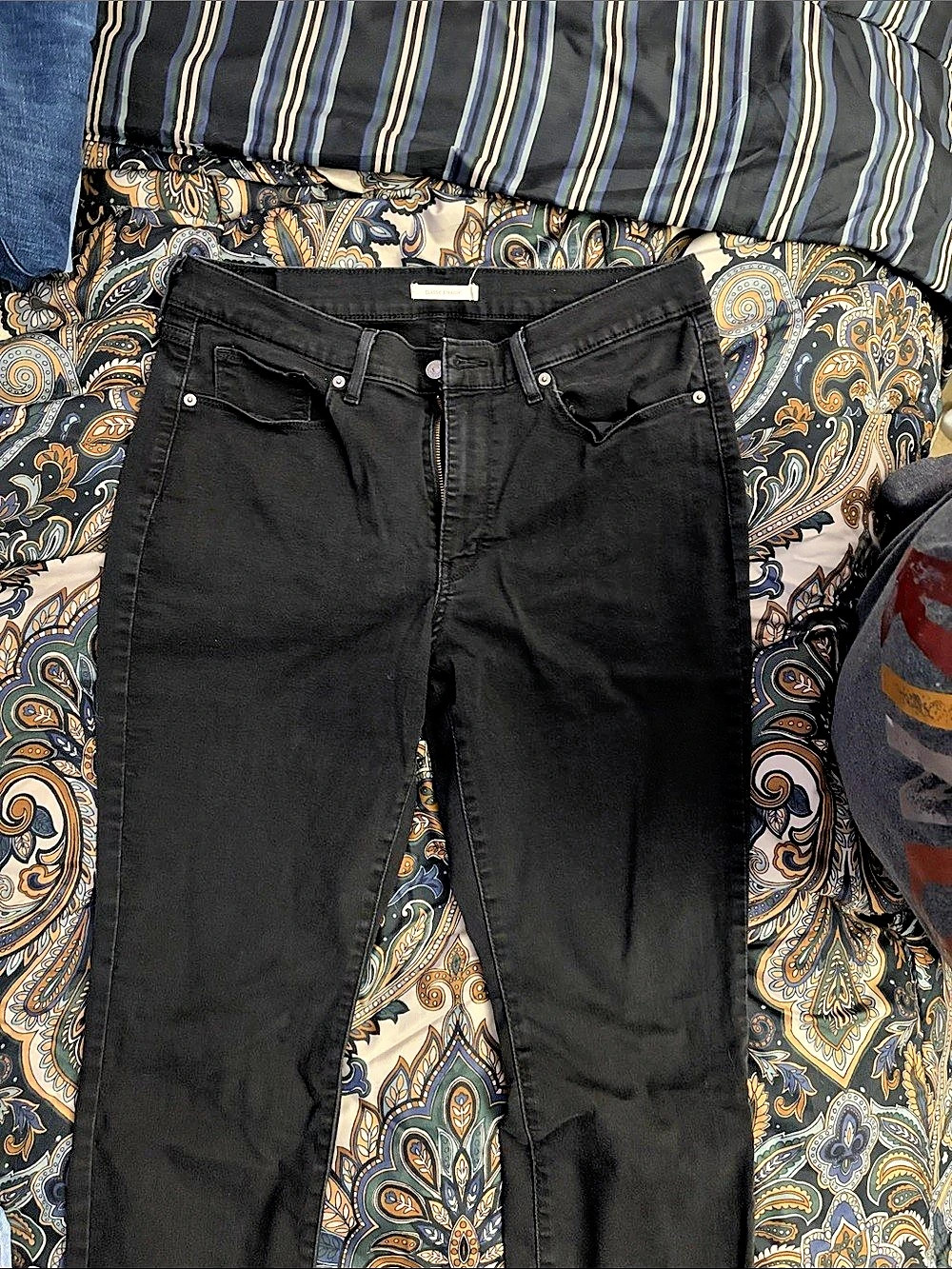 Lee Classic Straight Black Straight Leg Jeans Waist 14